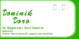 dominik doro business card